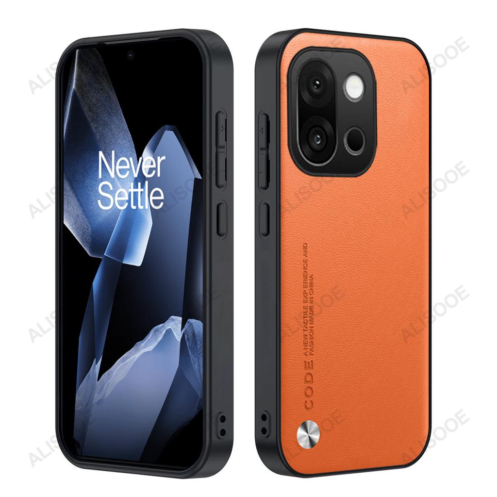 Кожаный чехол-фунда для Oneplus 15, чехол Capa из искусственной ПУ-кожи с роскошной текстурой волокна