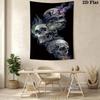 Dark Raven Skull Tapestry Tapestry Wallmounted Fashion Print Background Wall Hanging Cloth Atmospheric Background Cloth Wall Covering Decoration