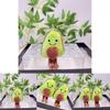 Lovely Avocado Capybara Plush Toy Delightful Keychain Cute Accessory For Bags