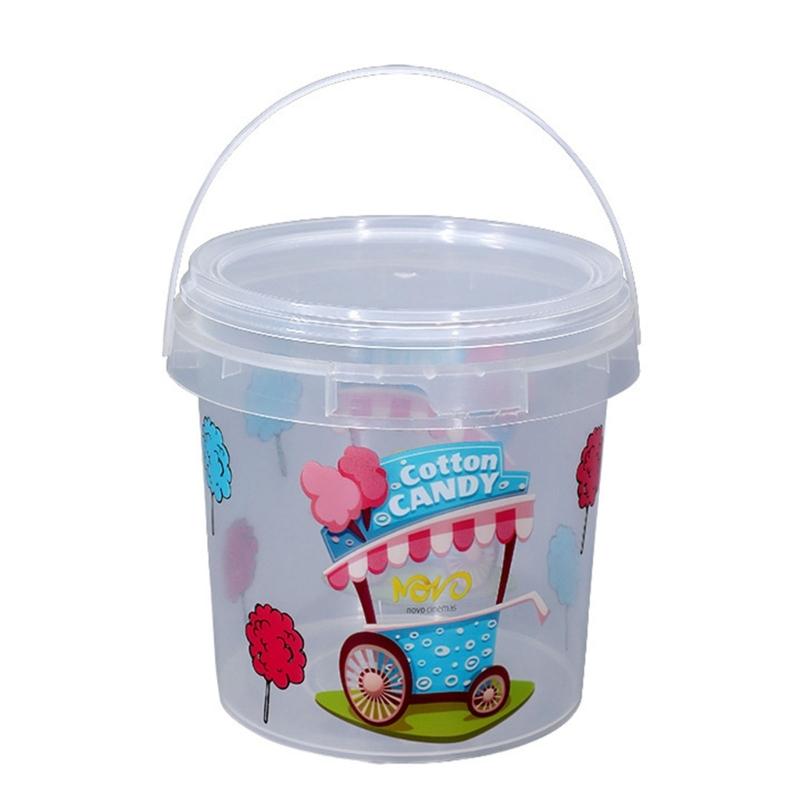 Durable Clear Plastic Food Storage Box Freezer Safe Container Milk Teas Bucket For Restaurants Catering Home Use