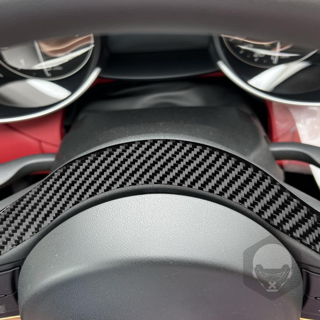 Украшение рулевого колеса, наклейка, наклейка для Alpha Romeo Giulia 2017 2018, аксессуары для салона автомобиля, карбон