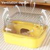 Hamster Cage Small Animal Hutch Large Capacity Transparent Design Gerbils Rodent Small Animal Cage Playhouse