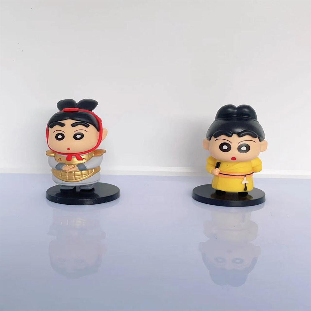 Whimsical Crayon Shinchan Desk Decor Statues In Six Designs Colorful