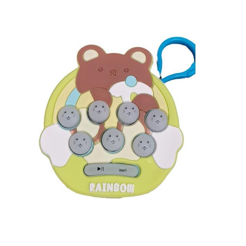 Cross-Border Mini Whack-a-Mole Game: Children's Decompression Toy, Educational Fun Keychain, Push-Button.
