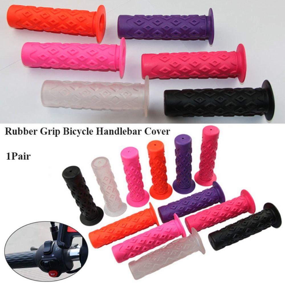 1 Pair Shock Absorption Bicycle Handlebar Cover 10 Colors Rubber Grip Mountain Bike Accessories