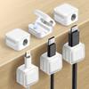Magnetic Cable HolderClip [Ultra-Slim, Fits Various Cables, Easy One-Handed Operation] Cord Holder, Cable Hook, Cord Clip, Magnetic, Cable Fixation,