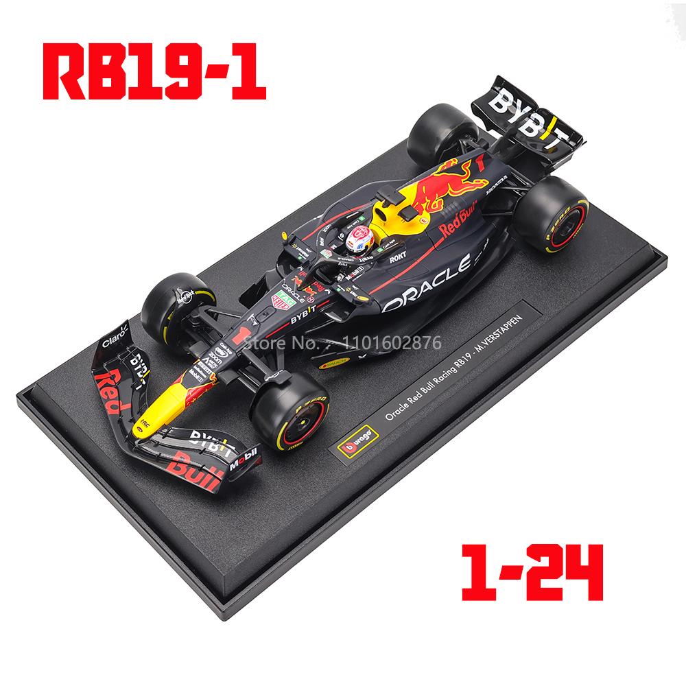 ABAJ1 Bburago 1:24 модели F1 разного стиля 2022~2025 Ferrari SF23 №16 Леклер №55 Сайнц Симуляция Модель автомобиля из сплава Изделия Декор