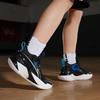 Li Ning Sonic 10 V1 High-Top Basketball Shoes Kids Sneakers Black White Blue YKBS022-5