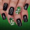24 шт. Накладные ногти StPatricks из АБС-пластика, легко наносятся, инструменты не требуются, быстрое решение для нейл-арта для повседневного ношения