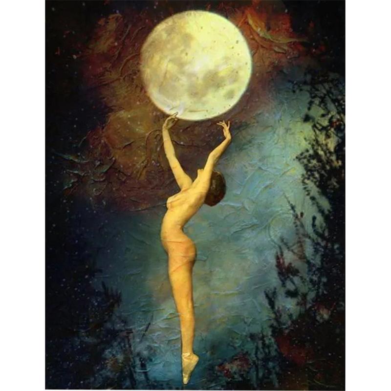 DIY Алмазная картина Сексуальная женщина Набор для вышивки крестом Мозаичное искусство Алмазная картина Полный круг Алмазное украшение для дома