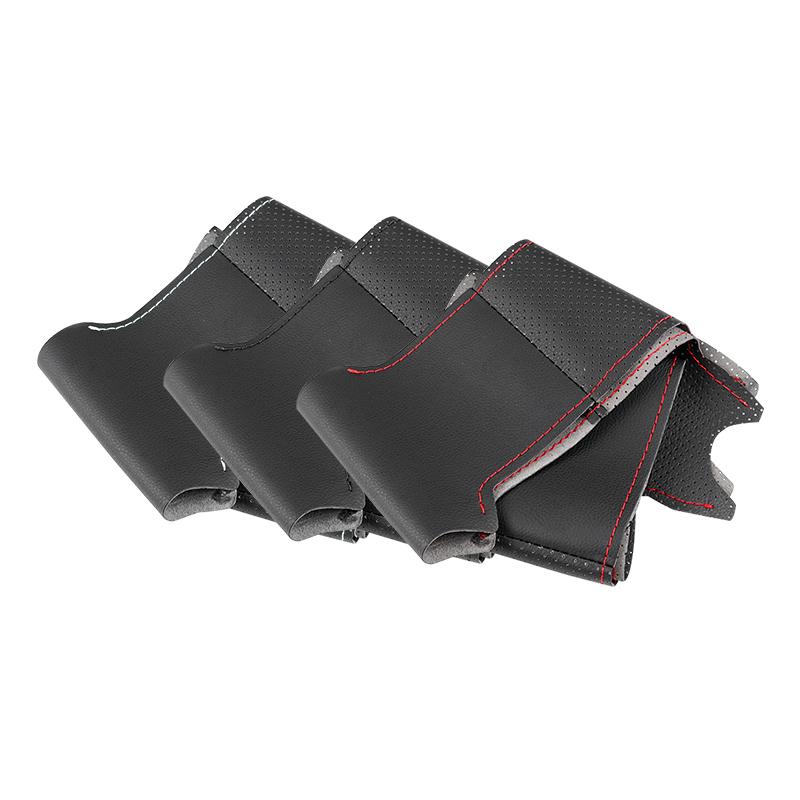 Оплетка рулевого колеса для Honda Civic 8th MK8 2005 2006 2007 2008 2009 2010 2011 Автомобильный руль сшитый вручную кожаный чехол