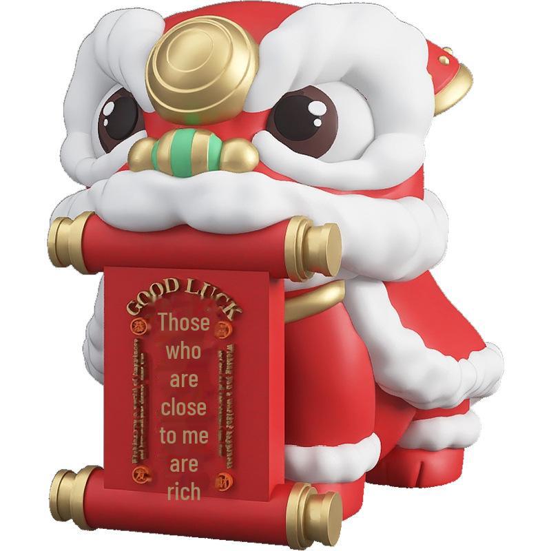 Festive Lion Wine Cabinet Decoration – Perfect for Living Room, Desks, Birthdays, or Housewarming Gifts