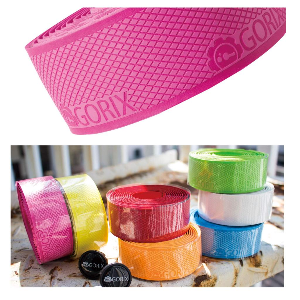 GORIX Road Bike Bar Tape [Grip Anti-Slip Tape] Stylish Customizable GX-S100-A2 (Black)