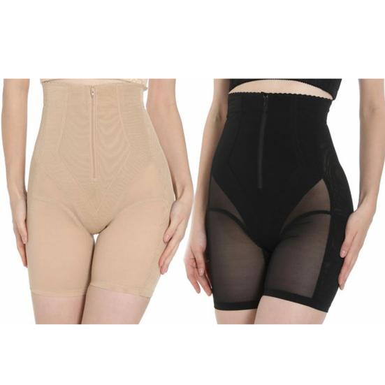 Корректирующее белье с высокой талией, сексуальное прозрачное сетчатое корректирующее белье на молнии, легко носить, корректирующее белье для похудения, бедра, живота