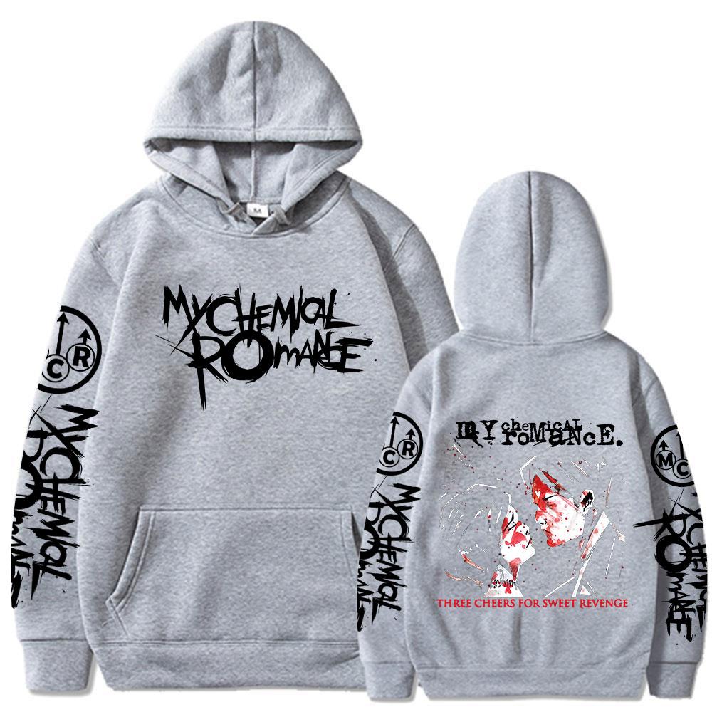 My Chemical Romance Three Cheers for Sweet Revenge Hoodies Black Parade Punk Emo Sweatshirts Men's Women Vintage Gothic Pullover