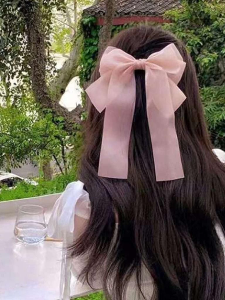 1pcs Kudzu gauze shiny bow Hairgrips For Women Girls Party Hair Accessories