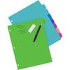 Avery Write & Erase 8 Tabs Pastel Plastic Divider for 3 Ring Binders, 3 Sets (8 Colors)