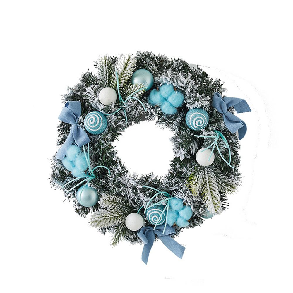 Christmas Wreath Front Door Christmas Door Wreath Decoration Branches Balls 15 7