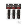 Стержни Pentel Ain 0.5 мм, B, 3 шт., Черные, Гладкие, Устойчивые к поломке, Не размазывающиеся, Футляр с одноручным дозатором