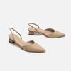 Baotou Sandals for Women In Summer, Simple Pointed Square Heel Sandals for Women In High Heels, Slim Strap Fashion, Women's Singles Shoes
