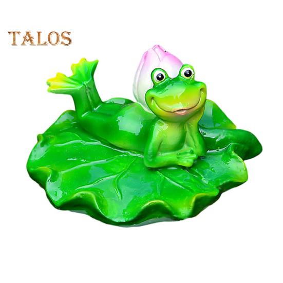 Плавающая лягушка статуя смолы мультфильм расслабляющая лягушка украшение пруд плавающая лягушка фигурка для аквариума сад бассейн водный элемент декор