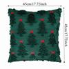 New Christmas Tree Cushion Cover Decorative Square Throw Pillow Cover Soft Xmas Tree Pillowcase Festive Atmosphere
