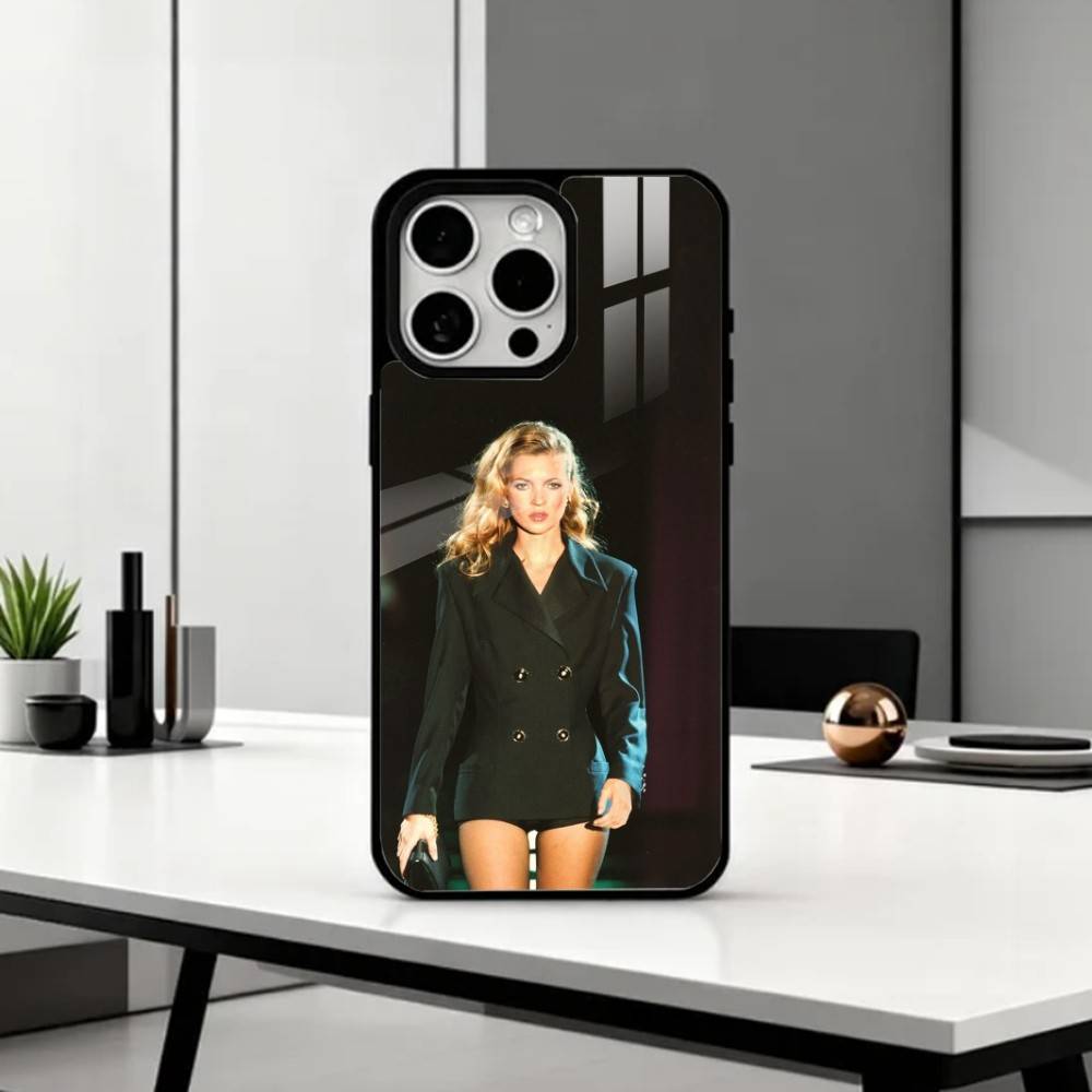 Кейс для телефона 90-х в британском ретро стиле K-Kate M-Moss Для iPhone17,16,15,14,13,12,11 Plus,Pro Max Магнитный Для Magsafe Беспроводной Зарядки