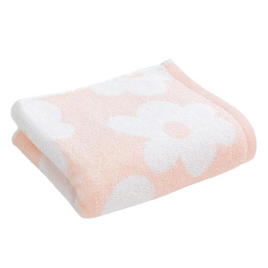 Банное полотенце Быстросохнущее Впитывающее Мягкое Полотенце для рук Цветочный дизайн Двусторонняя прострочка