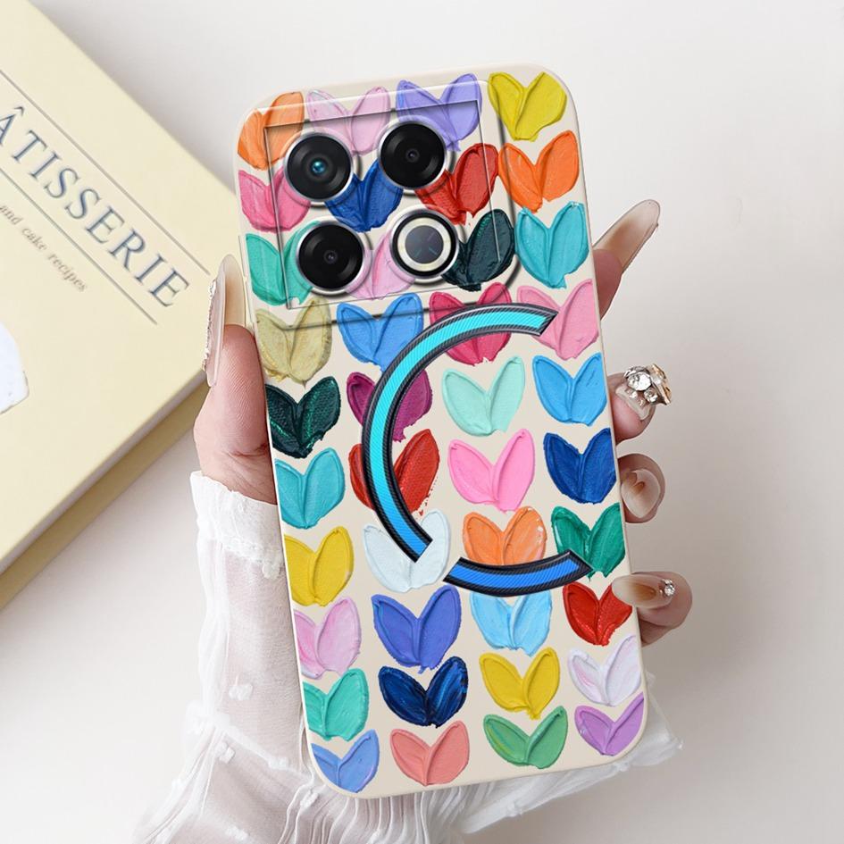 Для Infinix GT 20 Pro 2024 Чехол X6871 Ударопрочный Чехол Модный Узор Мягкий Силикон Матовый Чехол для Телефона Для Infinix GT20 Pro Coque