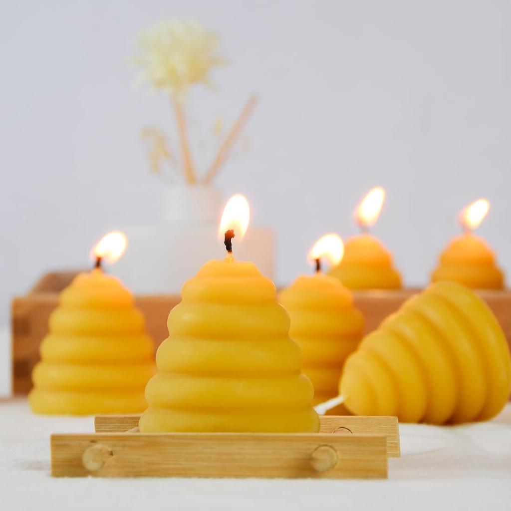 Custom Eco-Friendly 100% Beeswax Votive Candles