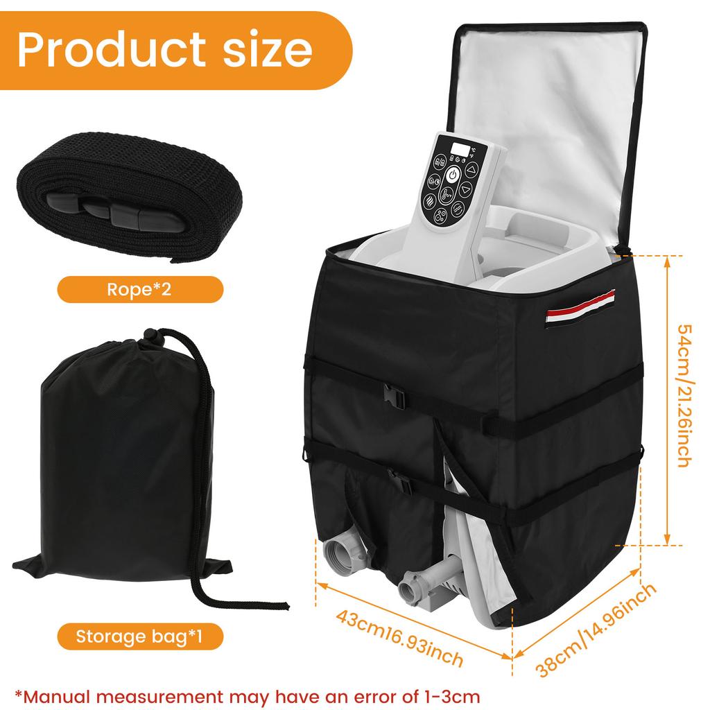 Универсальный надувной чехол для насоса-нагревателя воды для спа-бассейна для гидромассажной ванны, насоса-нагревателя для спа, водонепроницаемый чехол для насоса гидромассажной ванны, запчасти для уличного бассейна