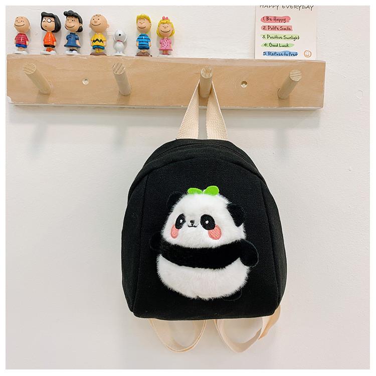 Дошкольный Панда Очаровательный Рюкзак Легкий Стильный Холщовый Рюкзак для Детей Веселый Открытый