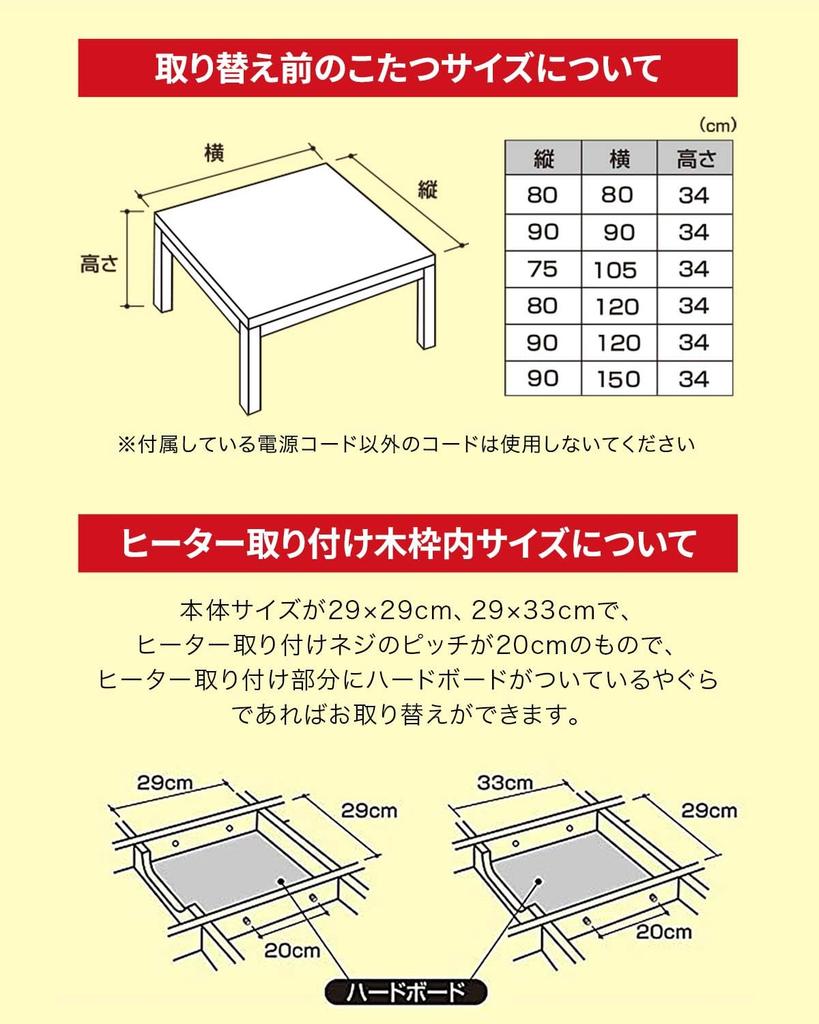 TEKNOS 510 Вт Кварцевый трубчатый сменный нагревательный блок для котацу (Тип вентилятора, Дезодорирующий)