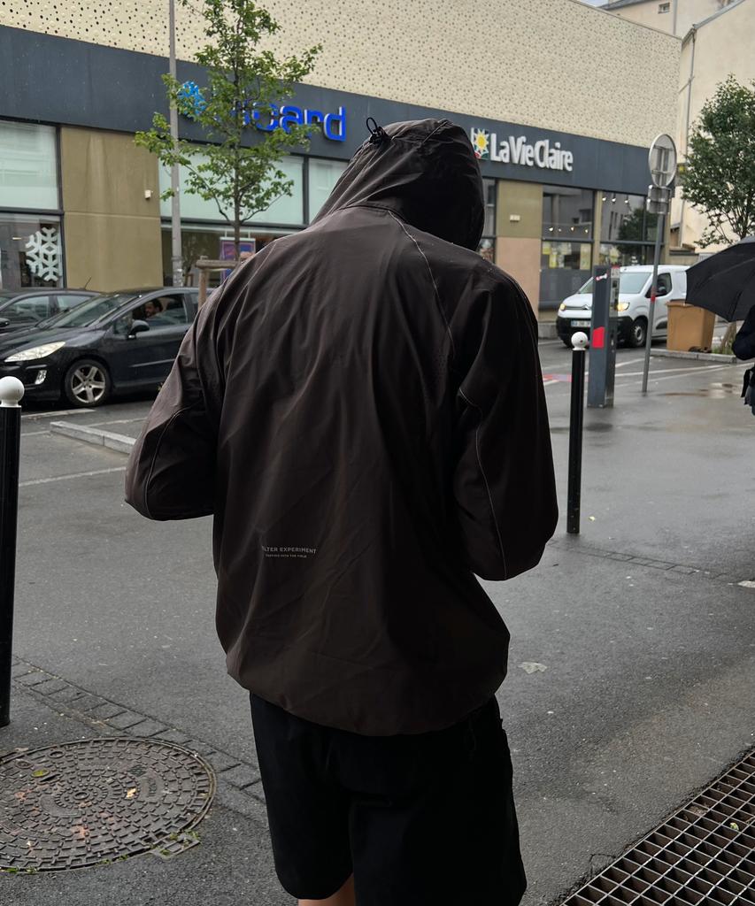 Welter Experiment Airback Pertex Light Windbreaker Jacket_Brown