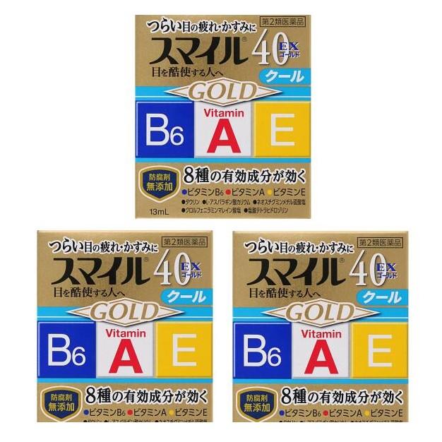 Lion Smile 40 EX GOLD освежающие японские витаминизированные капли, 13 мл