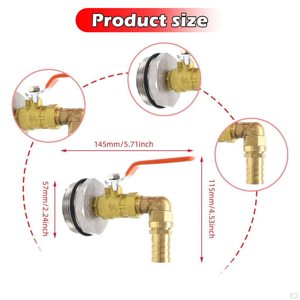 Адаптер для бочкового крана Бочка для 55 галлонов 2-дюймовая резьба Широкое горло Клапан-дозатор