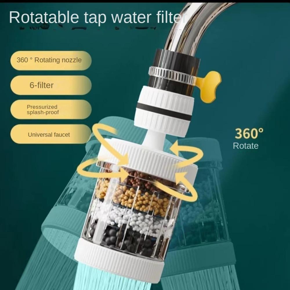 6-слойный фильтр для водопроводной воды, насадка, моющиеся удлинители для смесителя, направляющая для смесителя для раковины, водосберегающее устройство