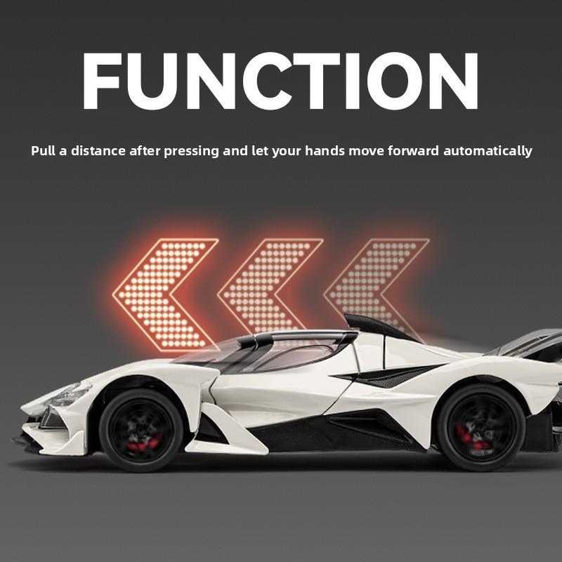 Apollo Project Evo Alloy Car Model With Light Sound And Inertia Control For Collectors
