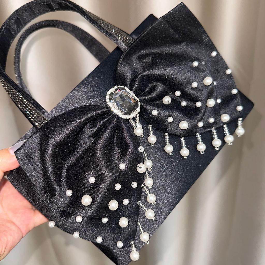 Женская сумочка Bow Pearl Dinner Bag Милая девушка Street Shot Messenger