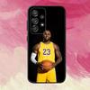 Чехол для телефона Баскетбольный L-Lebron James 23 Для Samsung S25,S24,S21,S22,S23,S30,Ultra,S20,Plus,Fe,Lite,Note,10,9,5G Черный