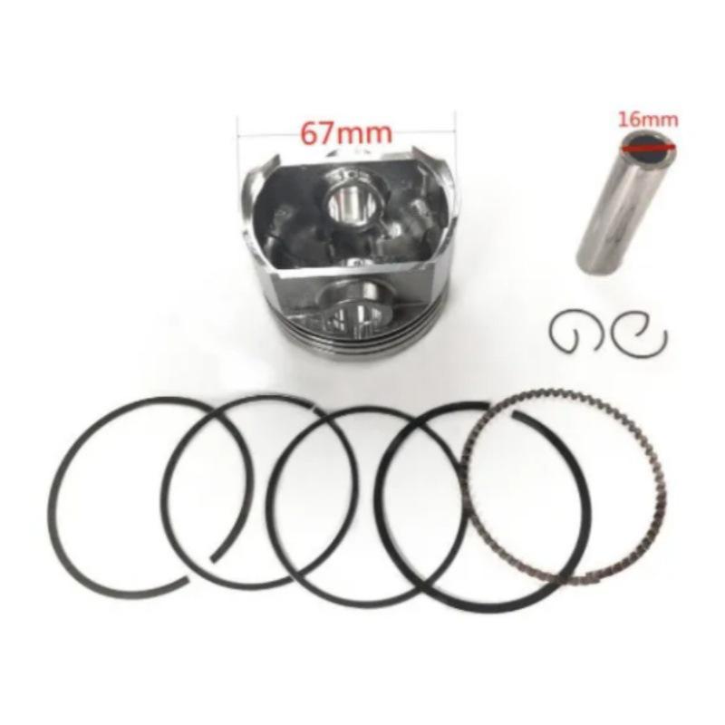 Комплект поршня с кольцами для мотоцикла 67 мм для CG250/DM250/DM200