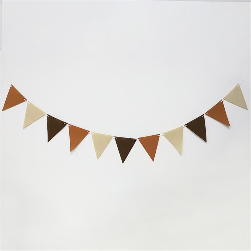 Фетровый баннер на день рождения, шариковая веревка, фетр, цифровой декор для вечеринки в честь Дня Рождения, детский подвесной флаг, тянущий цветок, принадлежности для детского душа