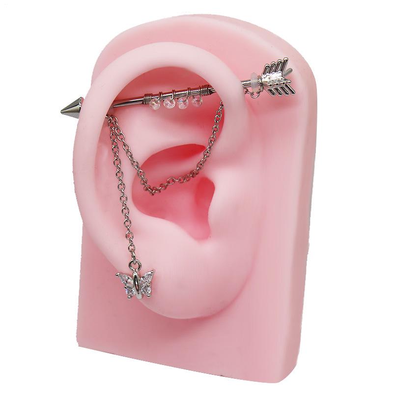 Gaibei Европейский и Американский Трансграничный Пирсинг Уха Перемычки и Кости Цепочки Ногтей