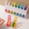 Travel Pills Organizer,Weekly Portable Pills Box Daily Pills for Case Medicine Vitamin Container for Pocket Purses Bags