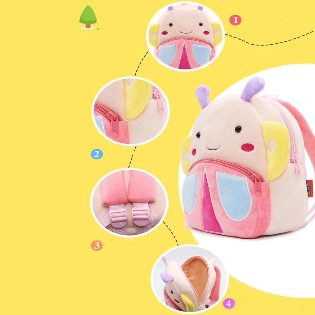Детский плюшевый рюкзак для девочек, детский школьный рюкзак, милый рюкзак, маленький дорожный рюкзак
