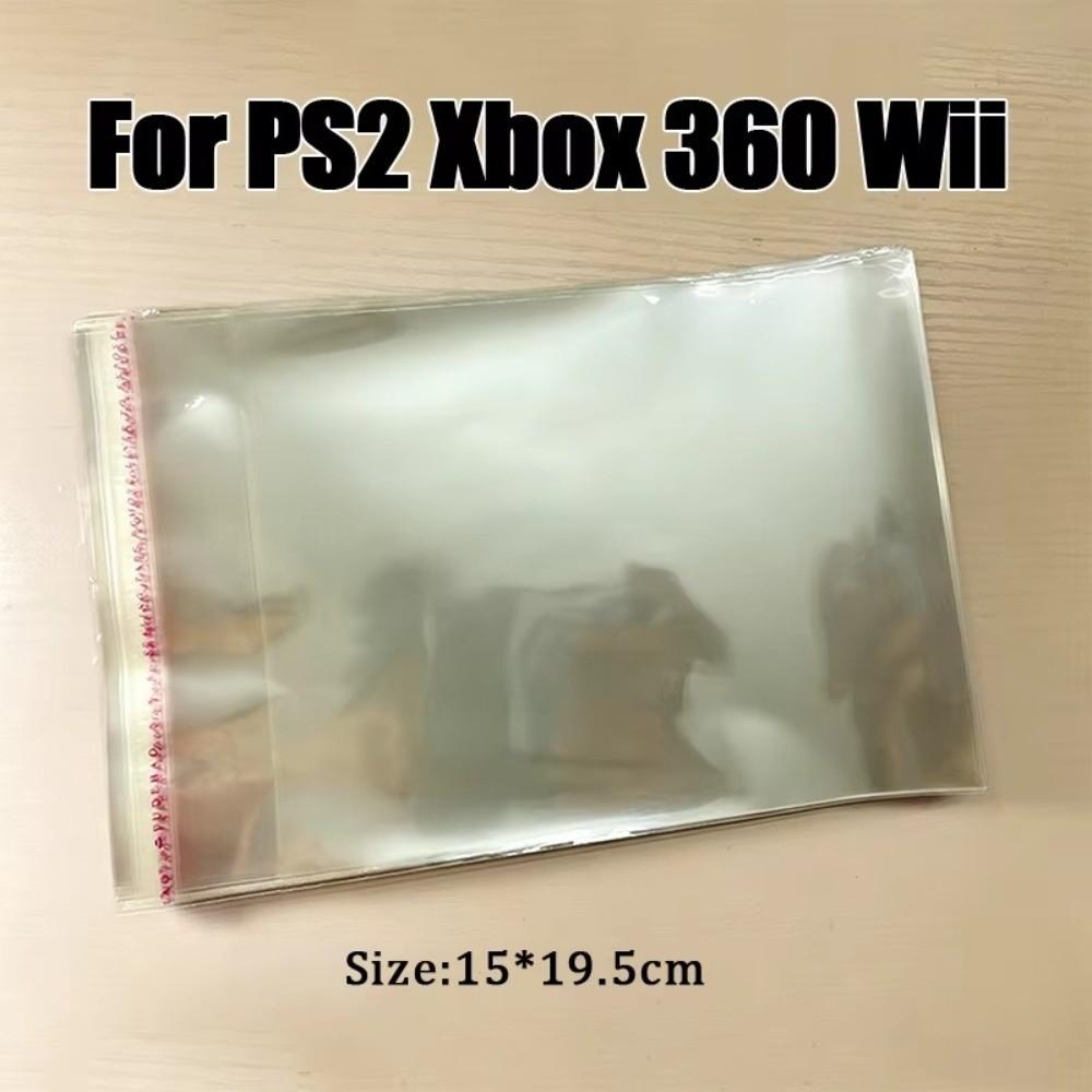 100 шт. Самоклеящиеся защитные пакеты для игровых дисков для PS1 2 3 4 5 NS NS2 Wii Xbox360 3DS NDS