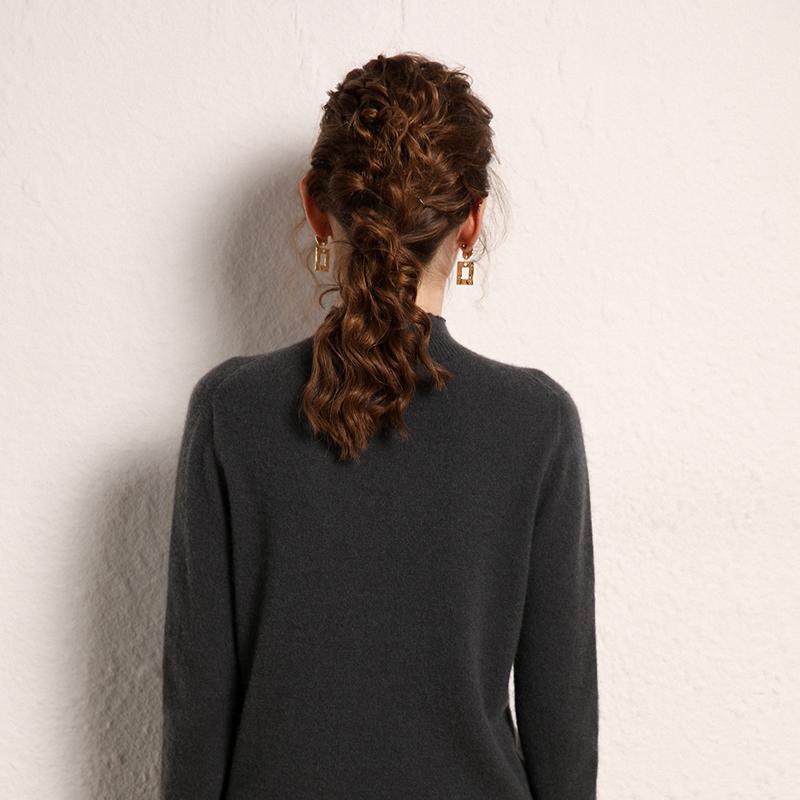 Women's Cashmere Sweater Qinghe Cashmere 100% Cashmere Women's Autumn and Winter Cashmere Sweater Soft and Warm