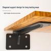 Heavy-Duty Floating TV Cabinet Bracket: Widened & Thickened Triangular Shelf Support