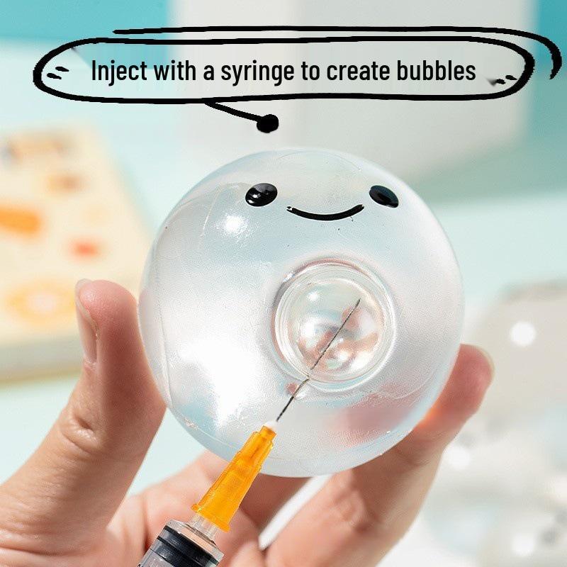 Creative Crystal Ball Bubble Blower: Slow Rebound Squeeze Toy