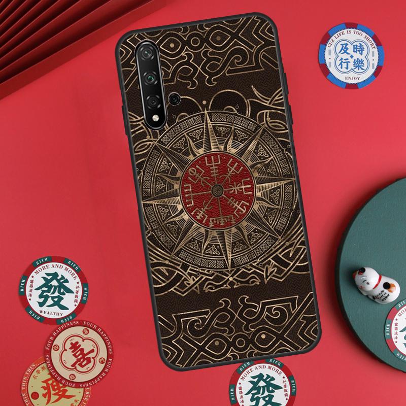 Чехол-компас для Huawei Nova 5T 9 10 SE 7i 8i 11i 12i Y73 Y72 Y61 Y91 Y60 Y70 Y90 P20 P30 P40 Lite